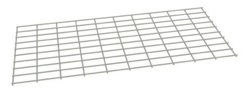 A 3D-rendered image of a rectangular grid or mesh structure made from thin, evenly spaced horizontal and vertical lines. The mesh is angled in perspective, showing depth and dimension.