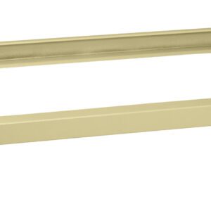 A beige, rectangular dolly with four black swivel casters, designed for transporting heavy objects. The frame is simple, with a flat metal construction and no additional features.