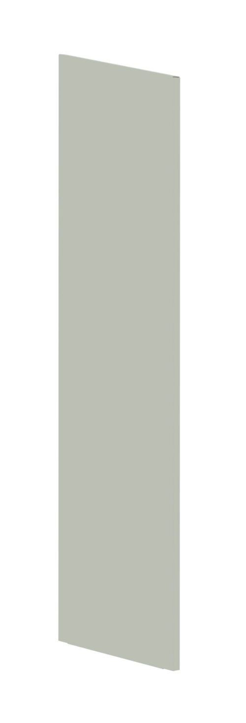 A long, rectangular, light green vertical panel against a white background.