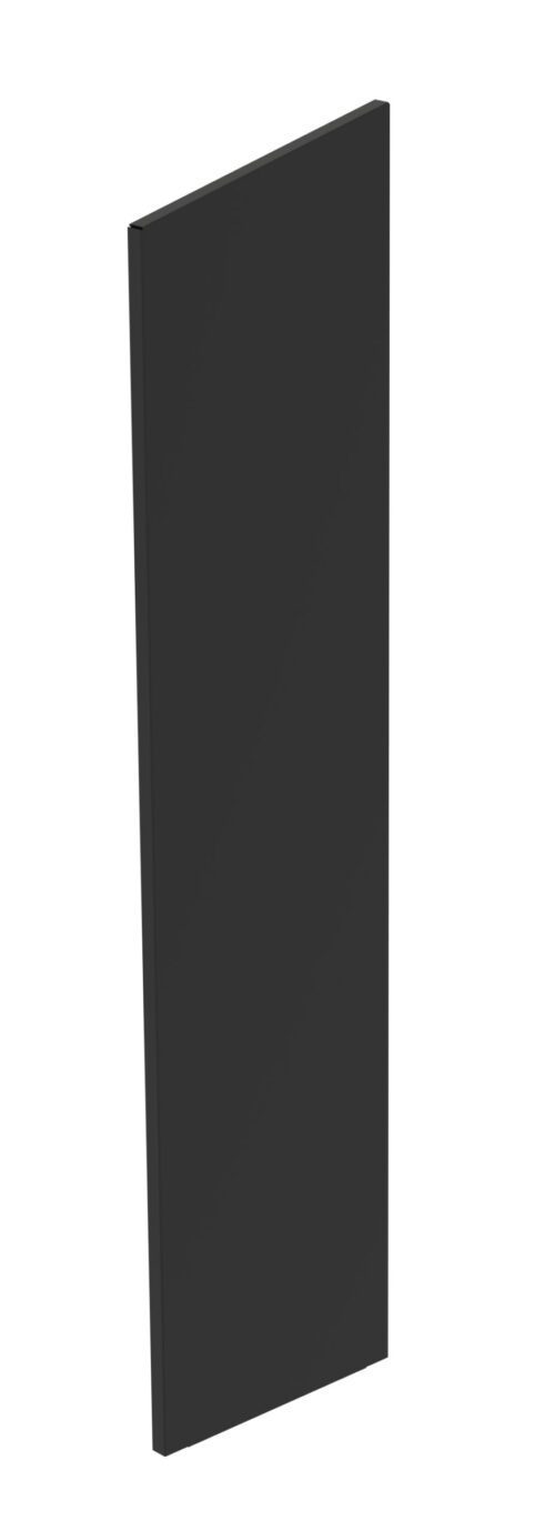 ryehqvgcy92ykpnhc4ba.jpg A tall, rectangular, black 3D panel with a thin profile, standing upright against a white background.