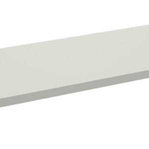 A long, flat rectangular metal panel with a light gray finish, featuring small mounting holes at the corners. The surface is smooth and unadorned.