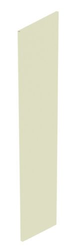 A tall, narrow, light beige rectangular panel is shown against a white background, positioned slightly at an angle to the viewer.