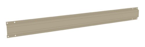s4c6hixg63glfvseiqeb.jpg A long, flat, beige metal strip with six holes evenly spaced along its length. The strip has a slight raised ridge running through the center, creating a subtle texture.