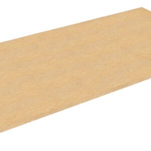 Rectangular piece of medium-density fiberboard (MDF) with a smooth, light brown surface.