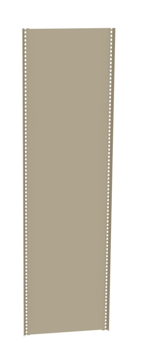 A vertical strip of blank film with perforated edges is shown against a plain white background.
