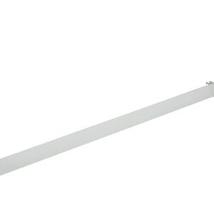 A long, thin metal strip with mounting brackets on each end, against a plain white background. The strip is straight and has notches for attachment.