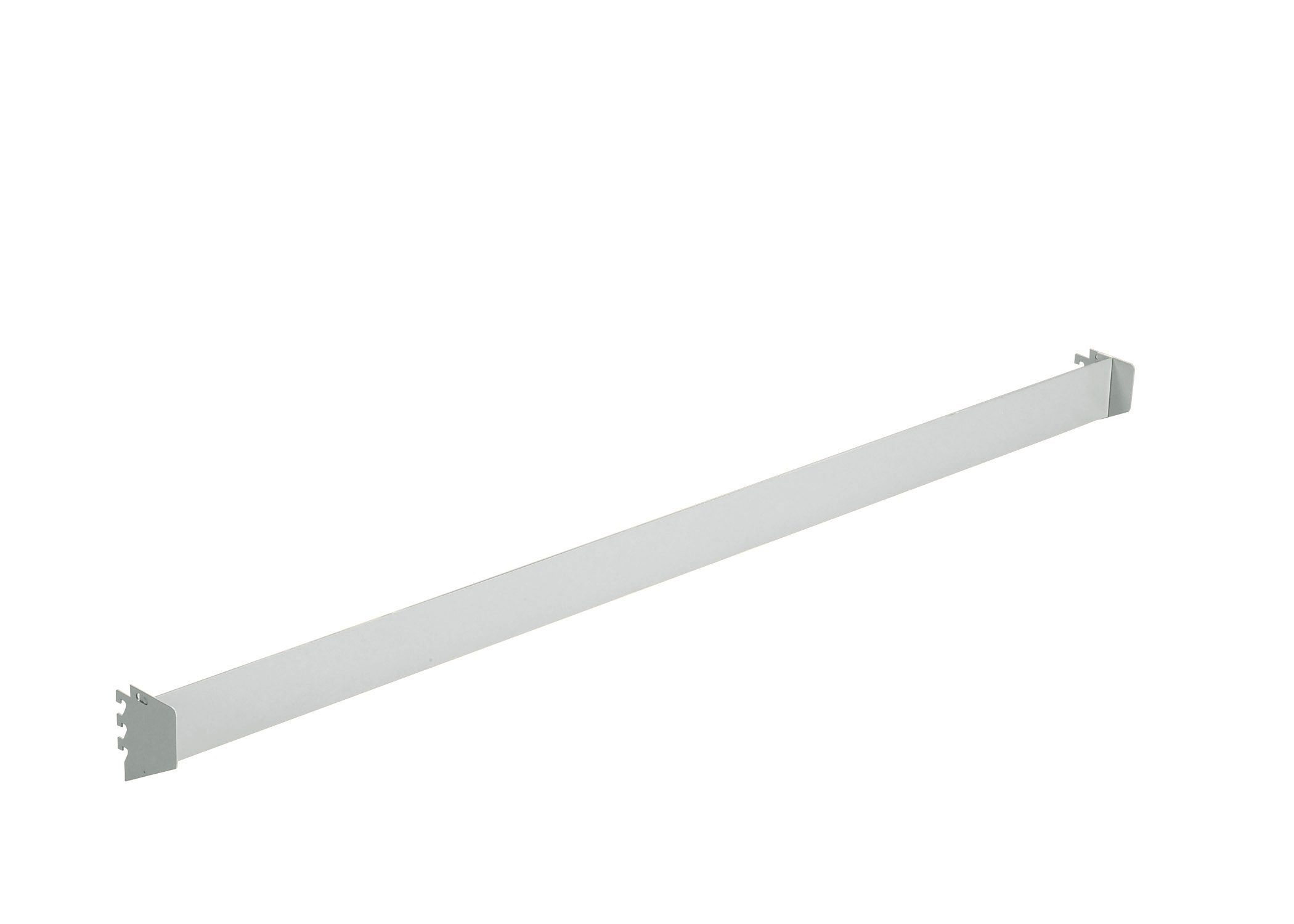 60"W Bin Rail for Cantilever System, Light Grey