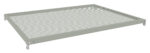 A rectangular sheet with a mesh, perforated surface, surrounded by a solid frame. The sheet is set on a flat white background.