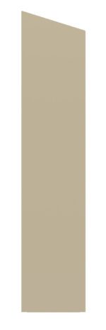 A tall, narrow, rectangular beige object stands on a white background. It appears flat and solid, resembling a minimalist design or panel with a slightly lighter edge visible along the top.