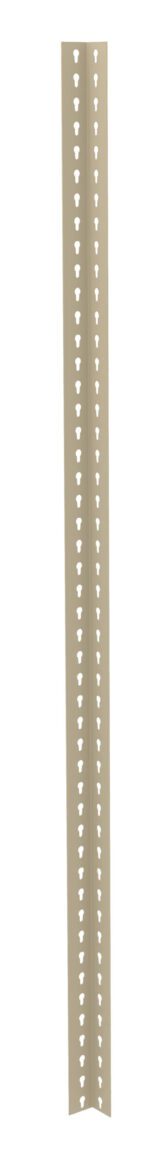 A beige metal corner bead with perforated holes along its length, designed for drywall installation. The item is vertically oriented against a white background.