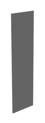 A large, rectangular, freestanding, gray sound-absorbing panel with a minimalist design, shown at a slight angle on a white background.