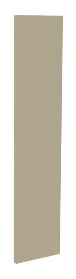A tall, rectangular beige panel standing upright against a plain white background.