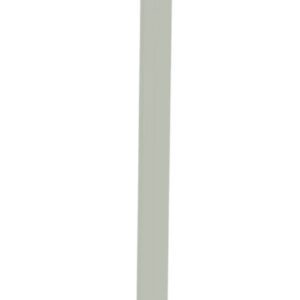 A long, thin, light gray rectangular prism standing vertically against a white background.