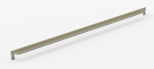 A long, thin metal bracket with mounting holes on both ends, shown against a plain white background. The bracket appears to be light gray or beige in color.