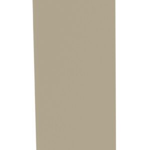 A tall, narrow beige rectangular panel standing upright against a white background.