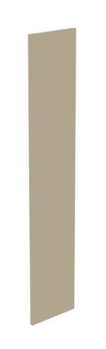 A tall, rectangular beige panel standing upright against a plain white background.
