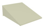 Simple, light beige, rectangular prism with a sloped top surface.