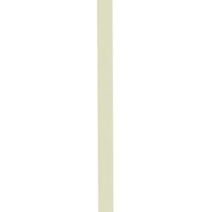 A single, vertical, thin beige stick positioned against a plain white background.
