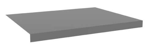 vbmqqfg0pn3obg5xmyzz.jpg A simple gray rectangular 3D block displayed against a white background. The block appears to be solid and flat, with clean edges and a slightly elevated perspective showing three sides.