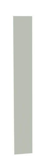 A tall, narrow rectangular panel with a muted green color, standing vertically against a plain white background.