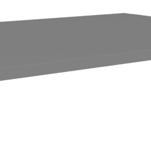 A 3D rendering of a simple, gray, rectangular table or platform with a flat top and open sides. It resembles a minimalist desk or shelf. The structure is elevated slightly off the ground.