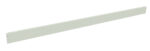 A long, thin, light gray metal bar with a rectangular cross-section, featuring evenly spaced small holes along its length and larger holes at each end, likely for mounting or attachment purposes. The background is plain white.