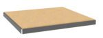 A 3D rendering of a flat, rectangular platform with a light brown surface and dark gray edges. The platform appears to be an isolated panel or board.