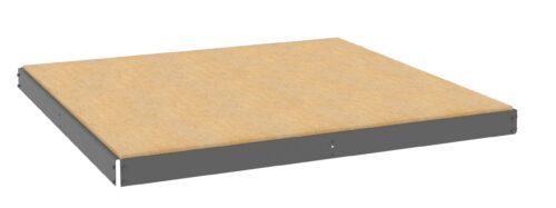 vzkh7eherrkngoclrsgx.jpg A 3D rendering of a flat, rectangular platform with a light brown surface and dark gray edges. The platform appears to be an isolated panel or board.