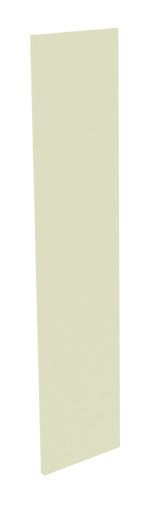 A tall, rectangular, vertical beige panel against a plain white background.