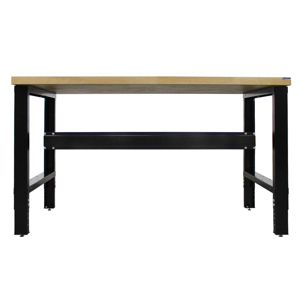 Borroughs Adjustable Height Solid Hardwood Top Workbench - BO-WB300
