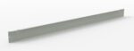 A long, thin metal bracket with several small holes, lying flat against a white background. The bracket has a simple, rectangular design and is silver in color.