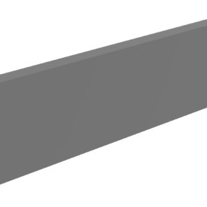 A 3D-rendered image of a metal bracket with a flat surface and two side extensions. The bracket features holes on one side for mounting or attachment purposes. It is displayed against a plain white background.
