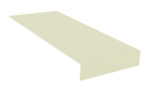 A simple illustration of a light green, elongated rectangular object with a slightly raised edge on one side, set against a plain white background.