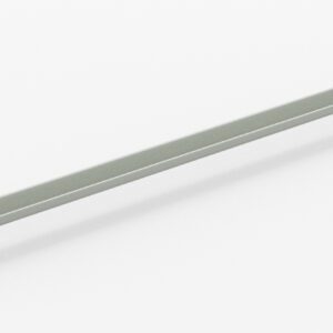 A long, thin metal bracket with mounting holes at both ends is displayed against a plain white background.