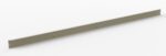 A long, thin metal bracket with evenly spaced holes on a white background. The bracket is slightly angled, showing its flat surface and edge.
