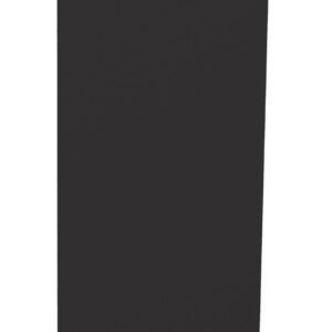 A tall, black, rectangular object with a slightly tilted angle, resembling a vertical panel against a white background.