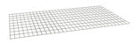 Image of a rectangular metal grid panel with evenly spaced vertical and horizontal bars, forming a grid-like pattern. The panel is tilted, showing a perspective view that highlights its three-dimensional structure.