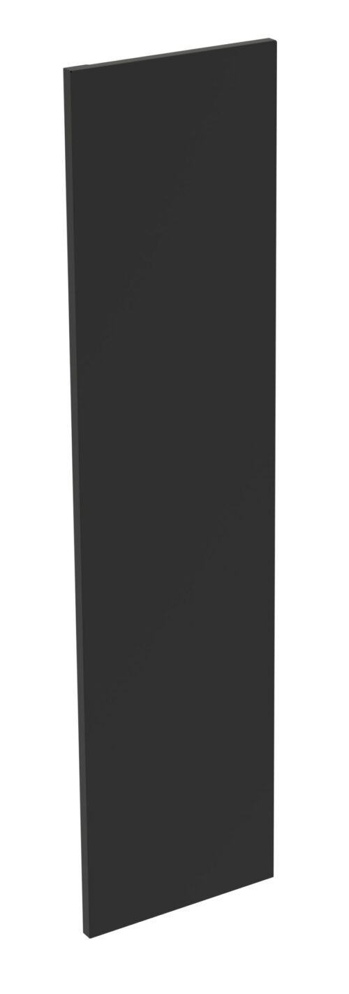 xc0stf442rgralkxyjw6.jpg A tall, rectangular, black panel standing upright against a white background. The panel has a smooth surface and slightly angled sides, giving a sense of depth.