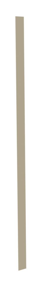 A vertical, narrow, light brown rectangle on a plain white background.