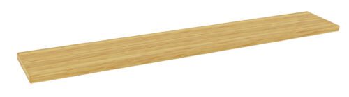 xx0t92sfh6glsfqdnipy.jpg A wooden shelf with a light brown finish, reminiscent of the sleek design found in smart day lockers for businesses, is shown from an angled side view on a pristine white background.