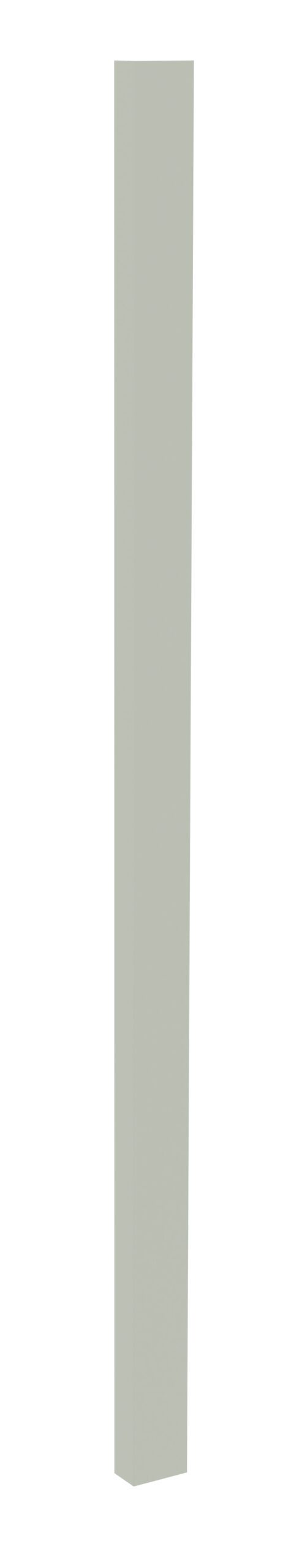 xxywrhpzhcdl8pkhxrsx.jpg Tall, thin light gray vertical post standing upright against a white background.