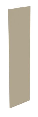 Rectangular beige panel standing upright against a white background.