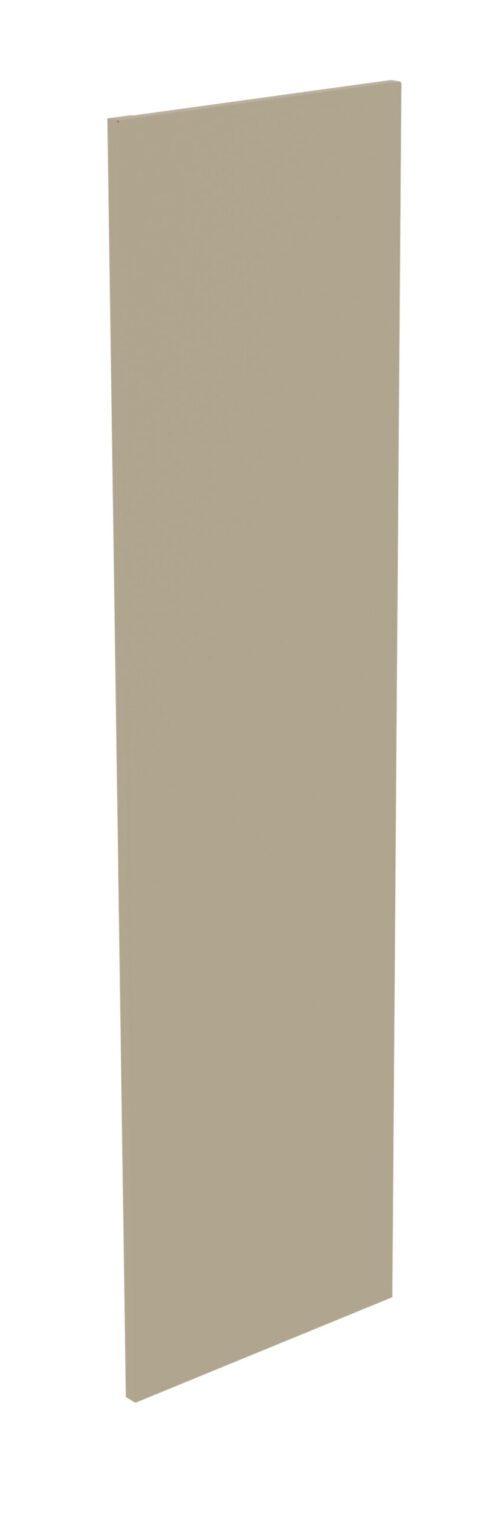 Rectangular beige panel standing upright against a white background.