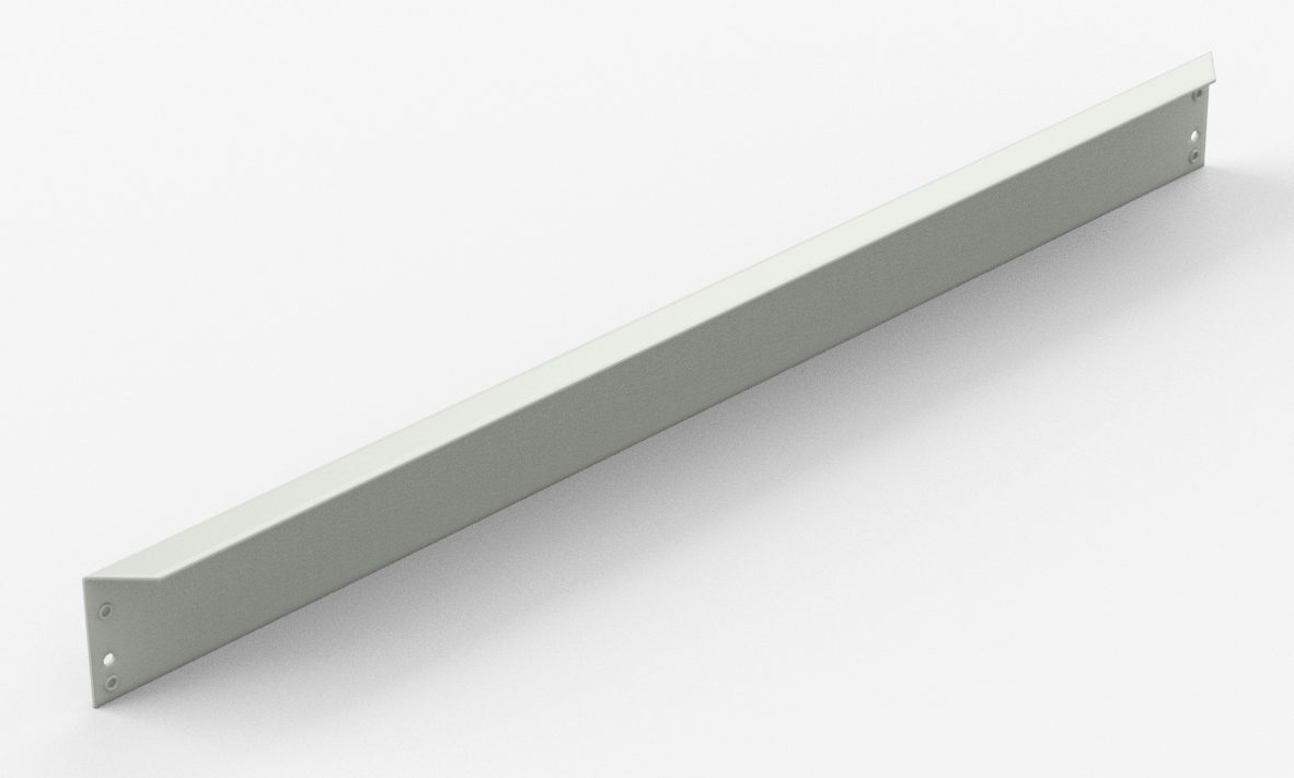 29.5" Long Heavy Duty Front-to-Back Shelf Support, Light Grey