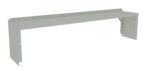 A light gray metal bracket with a flat, elongated top and two supporting sides, designed for mounting or supporting equipment. The bracket has screw holes for attachment.