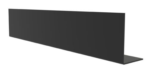 ylti4cythym2ebodcqtj.jpg Black L-shaped metal beam standing on a flat surface, with one vertical and one horizontal section, commonly used in construction or engineering projects.