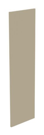 A tall, rectangular panel in a solid beige color standing upright against a white background.