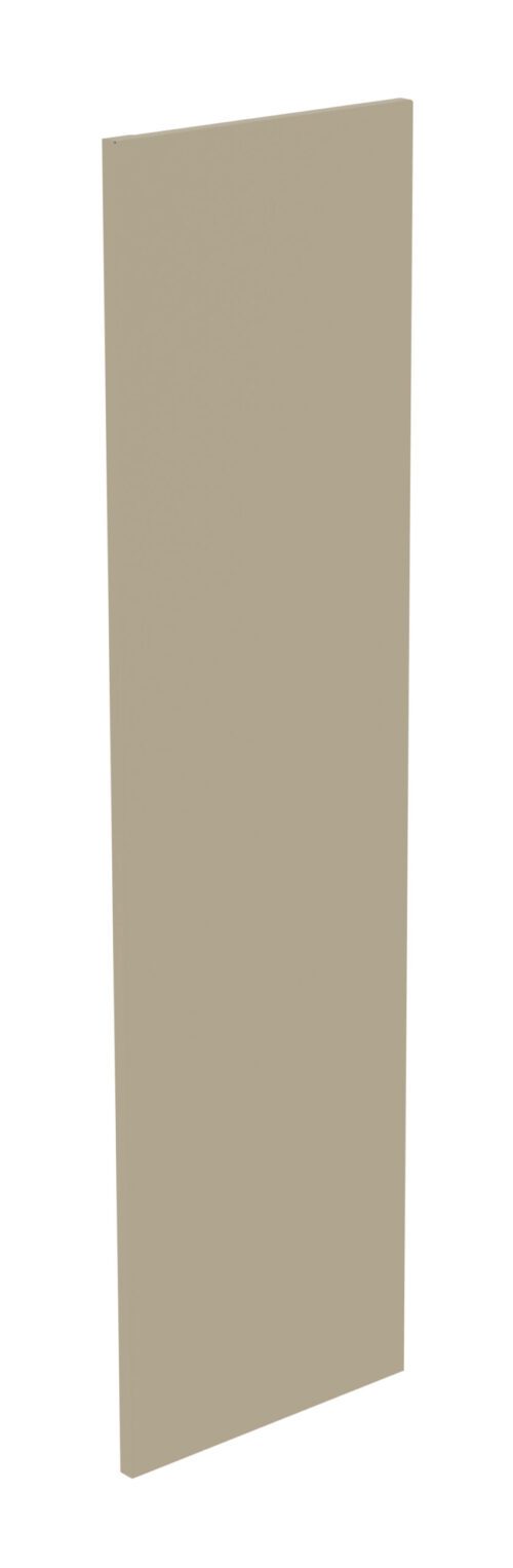 A tall, rectangular panel in a solid beige color standing upright against a white background.