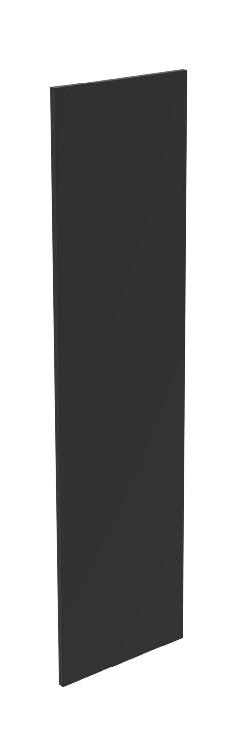z2b80me2tu4le3qkbi4f.jpg A tall, rectangular black panel standing upright at a slight angle against a plain white background.