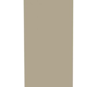 A tall, narrow, rectangular beige panel is positioned vertically against a white background. The panel has a smooth surface and uniform color.